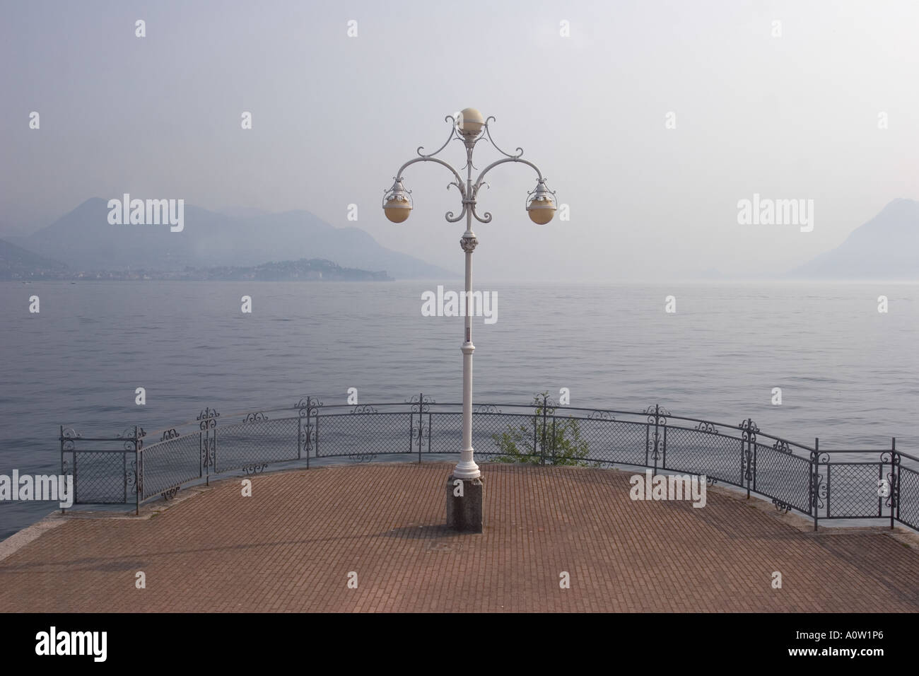 See-Promenade Lago Maggiore Italien Stockfoto