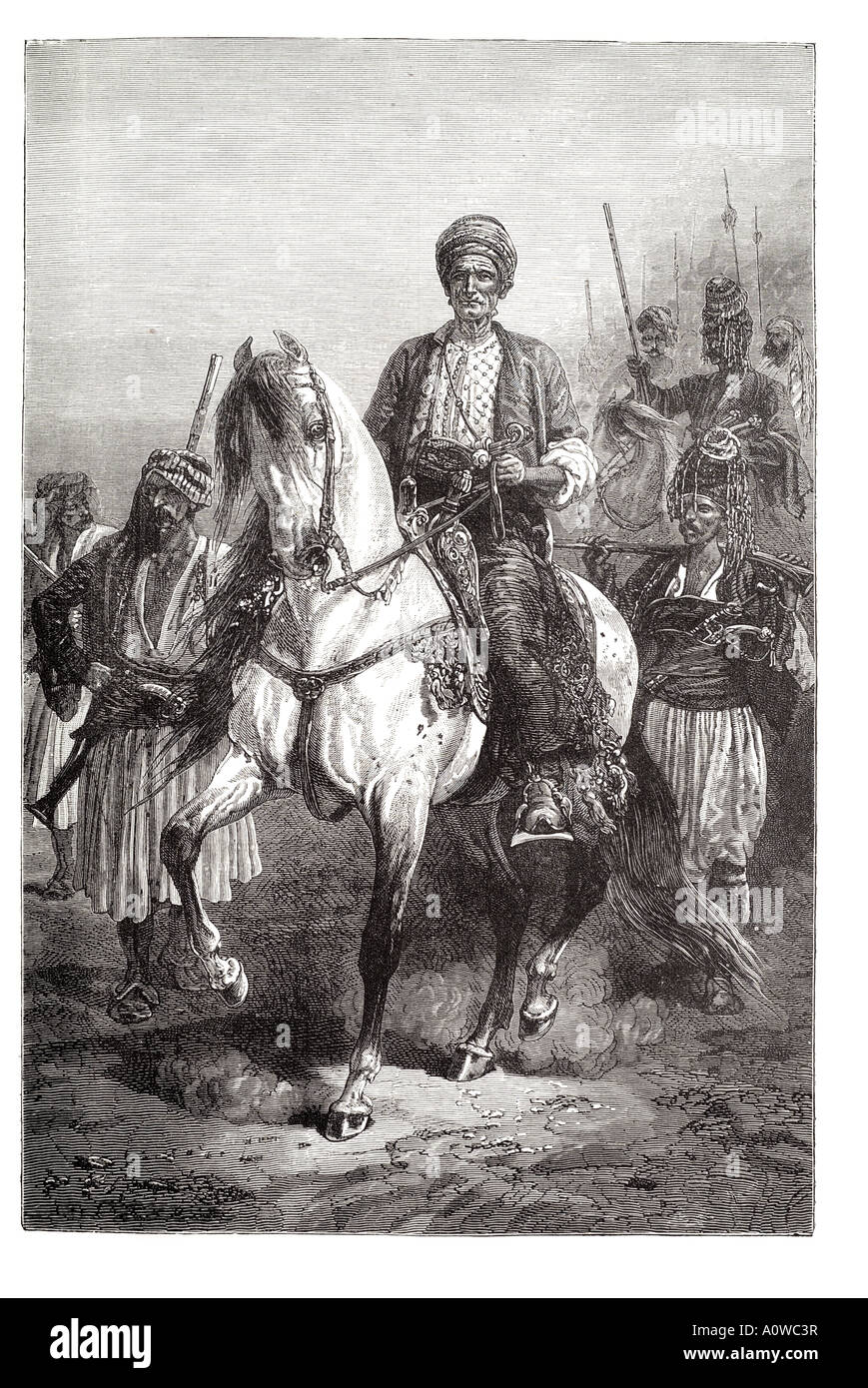 Kara Fatima kurdischen königliche Prinzessin königliche Monarchie Persien Asien Pferd Frau Fahrt Hengst Wache Prozession Kavallerie satteln Kostüm Stockfoto
