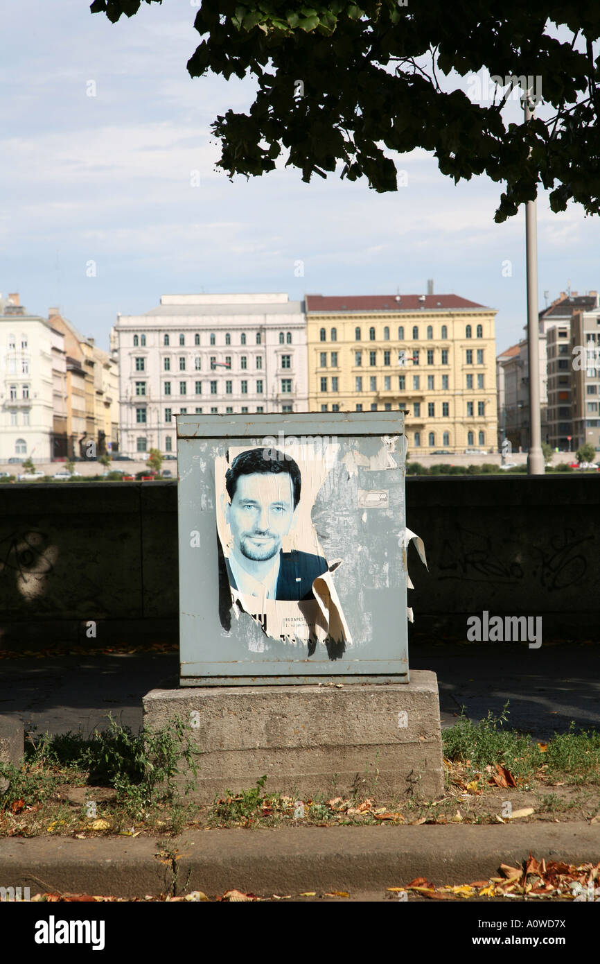 Plakat-Budapest-Ungarn Stockfoto