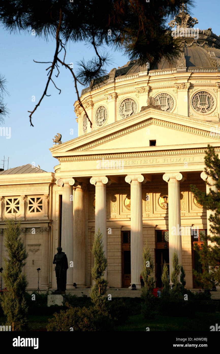 Rumänische Atheneum Bukarest Rumänien Stockfoto