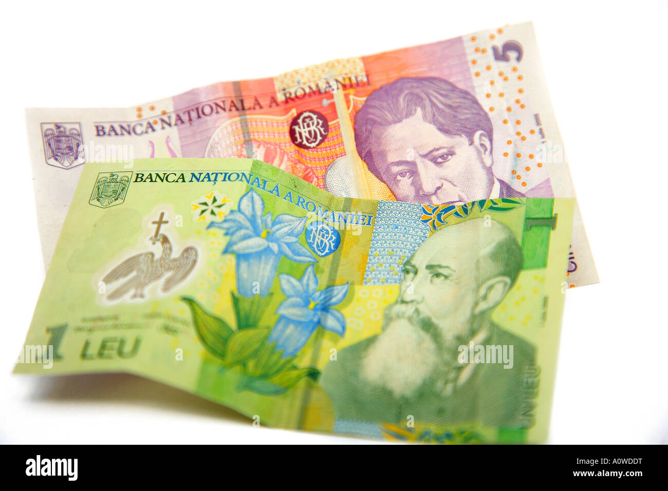 Rumänische Leu-Geld Stockfoto