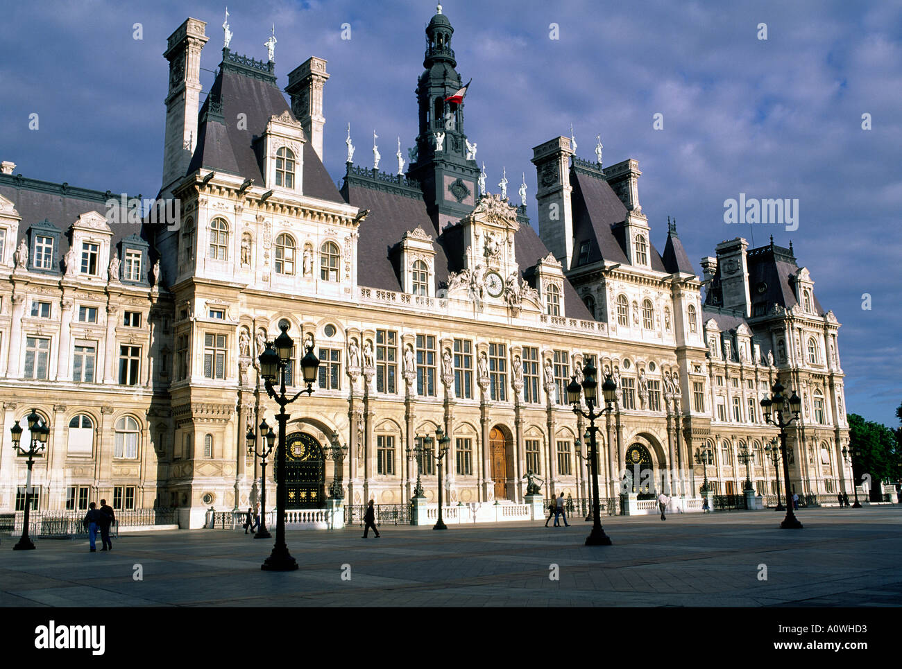 Hotel de Ville Paris Stockfoto