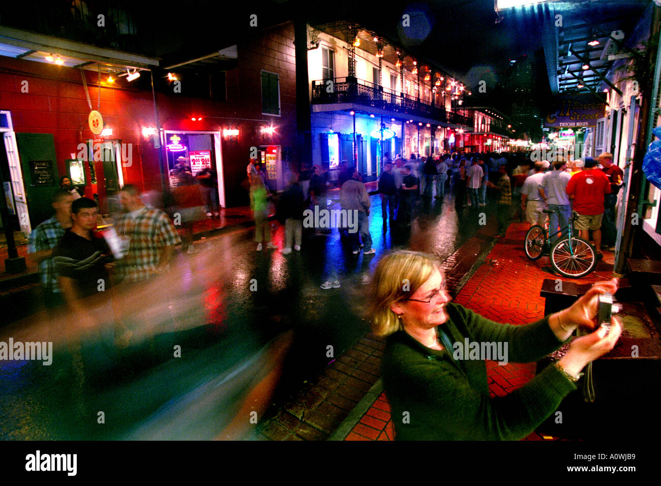 Bourbon Street New Orleans, USA Stockfoto