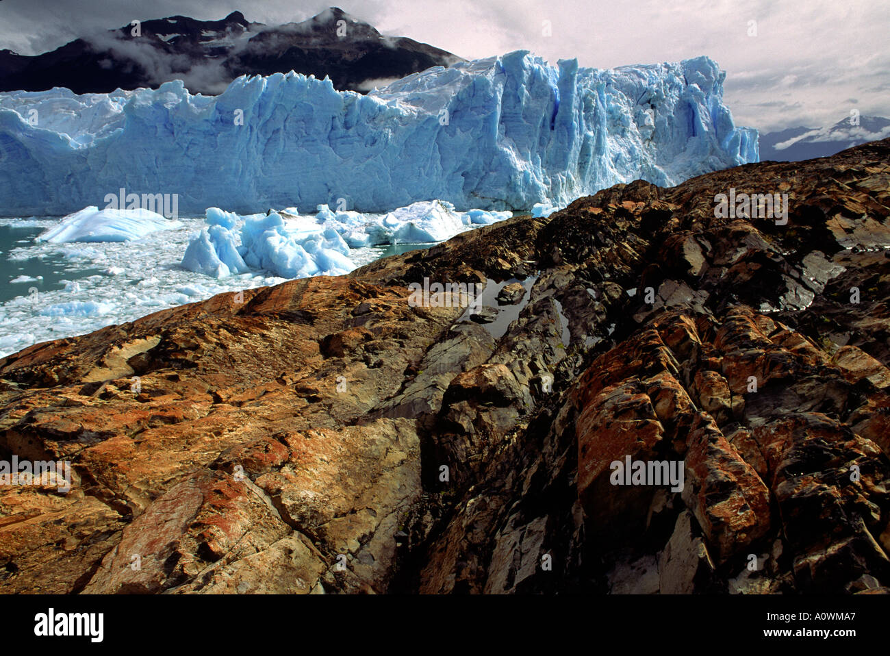 Perito Moreno-Gletscher Stockfoto