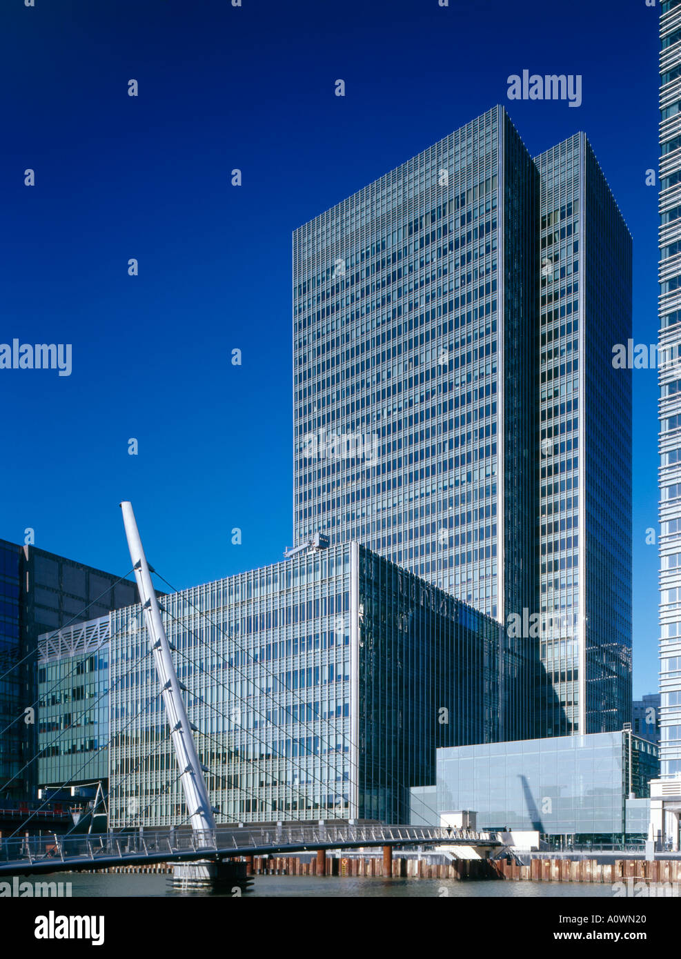 Canary Wharf, Docklands, London. 25 Bank Street. Architekt: César Pelli und Mitarbeiter Stockfoto
