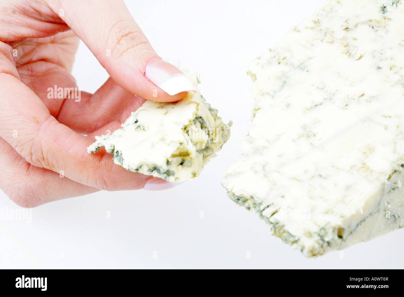 Blue Stilton Käse Stockfoto
