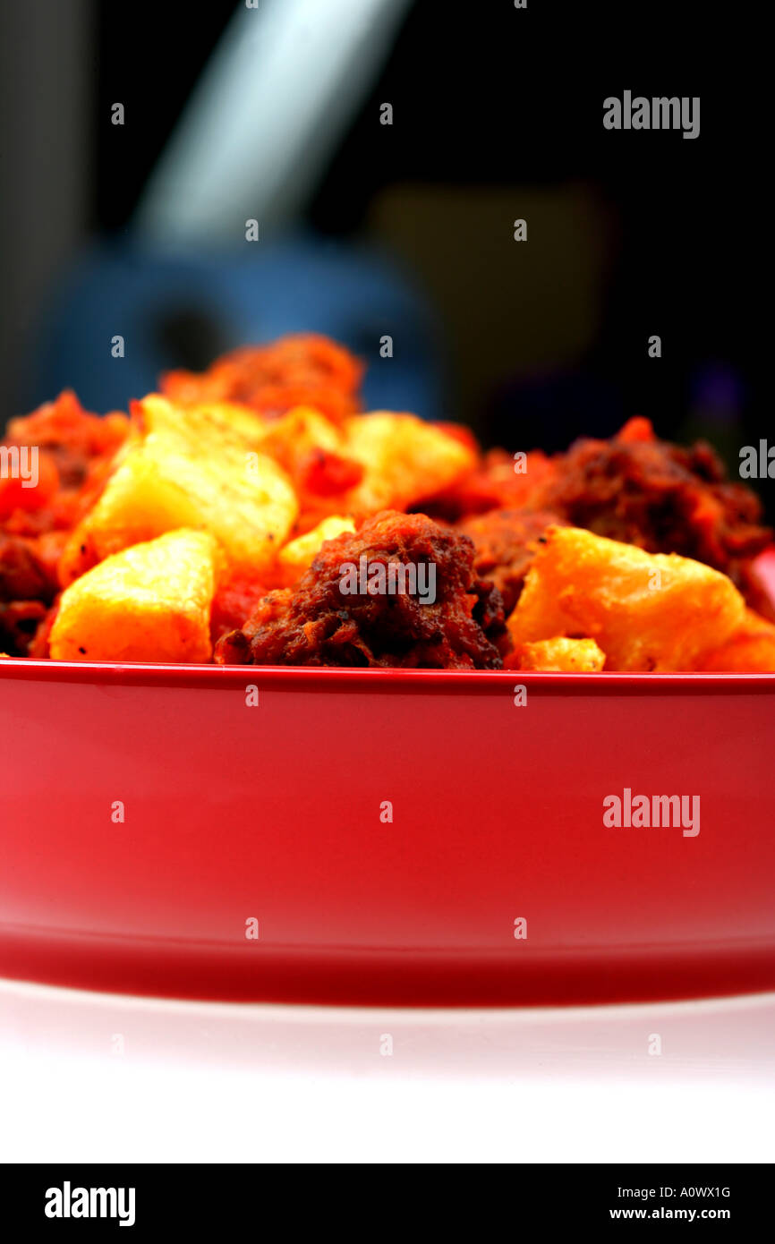 Frikadellen und Bratkartoffeln Stockfotografie - Alamy