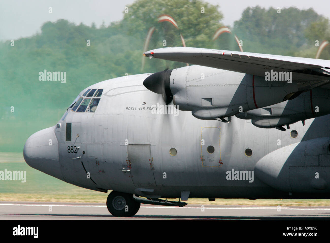 RAF Hercules C5 TAC Demo RIAT 2005 RAF Fairford Gloucestershire England UK Stockfoto