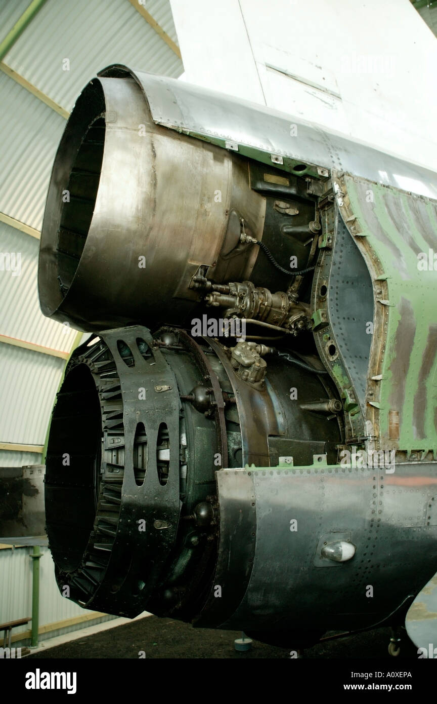 Rückansicht der Rumpf der English Electric Lightning F53 Interceptor Fighter Tangmere Military Aviation Museum, Sussex Stockfoto