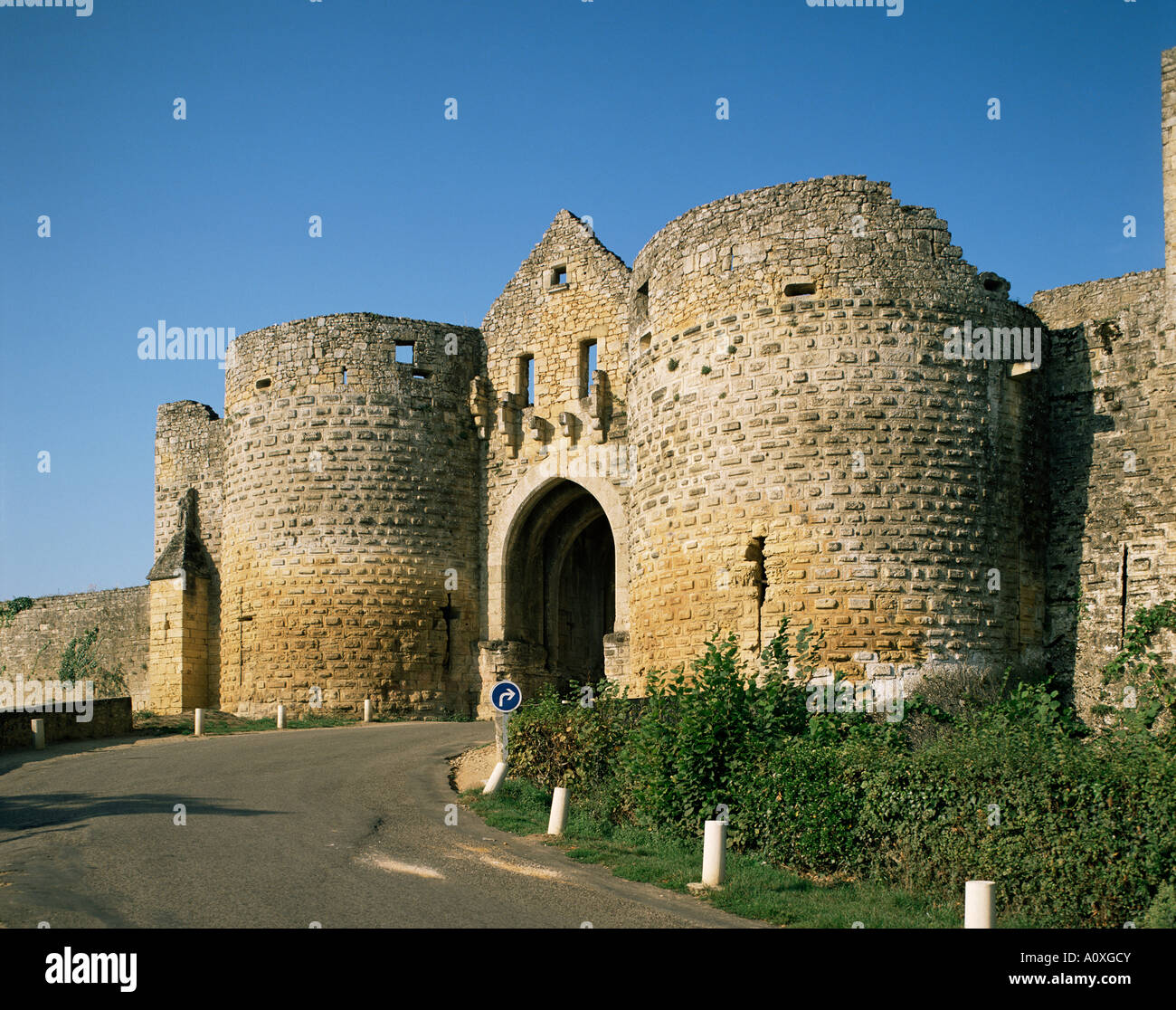 Porte des Touren Domme Dordogne Aquitanien Frankreich Europa Stockfoto