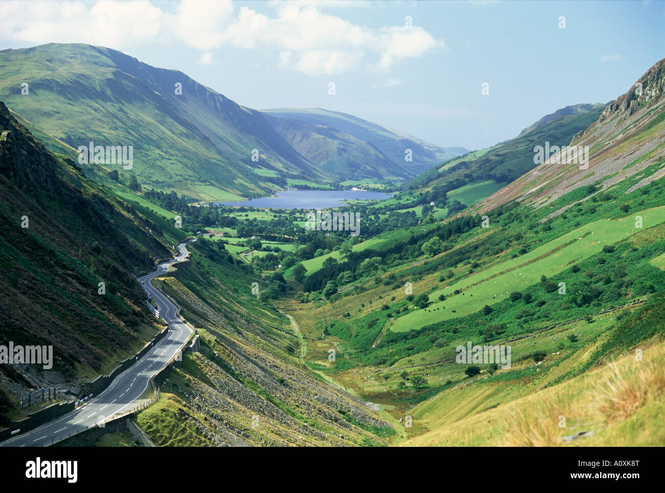 Tal y Llyn Valley und Pass Snowdonia National Park Gwynedd Wales Großbritannien Europa Stockfoto