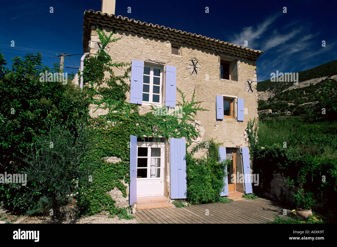 Bauernhof Urlaub Drome Provence Frankreich Europa umgebaut Stockfoto