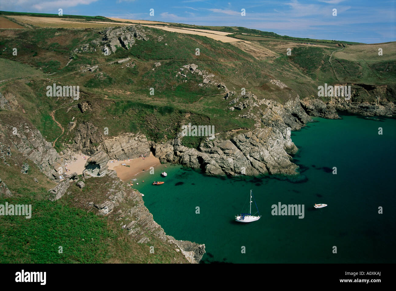 Der Südküste in der Nähe von Prawle Punkt Devon England England Europa Stockfoto