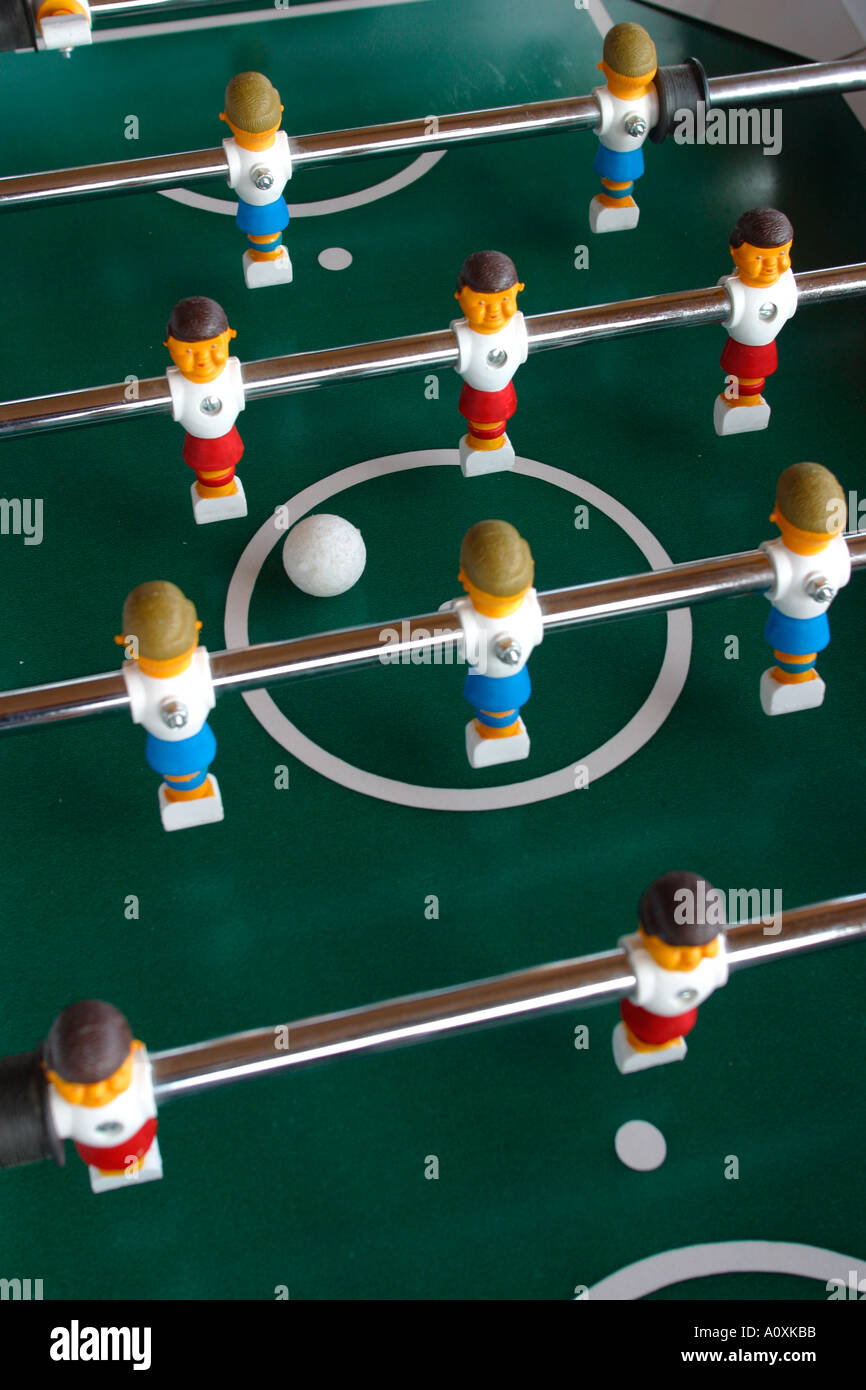 Foosball Fußballspiel Stockfoto