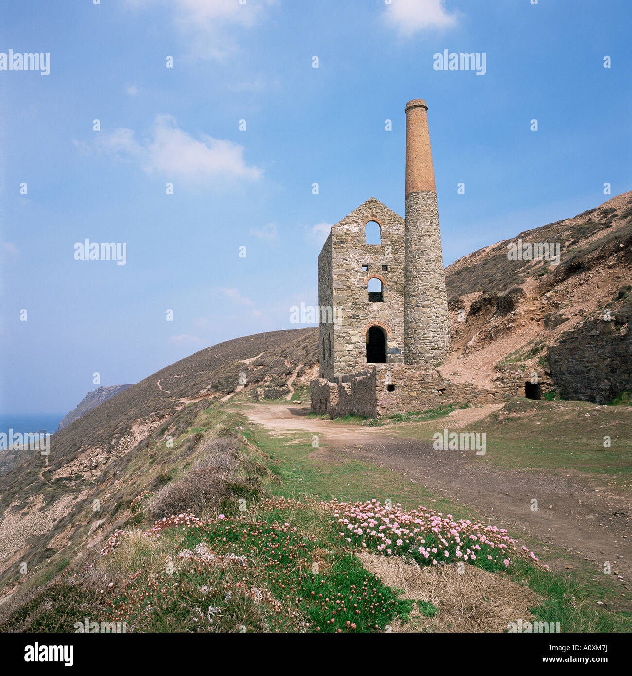 Die stillgelegten Wheal Coates mine St Agnes Cornwall England England Europa Stockfoto