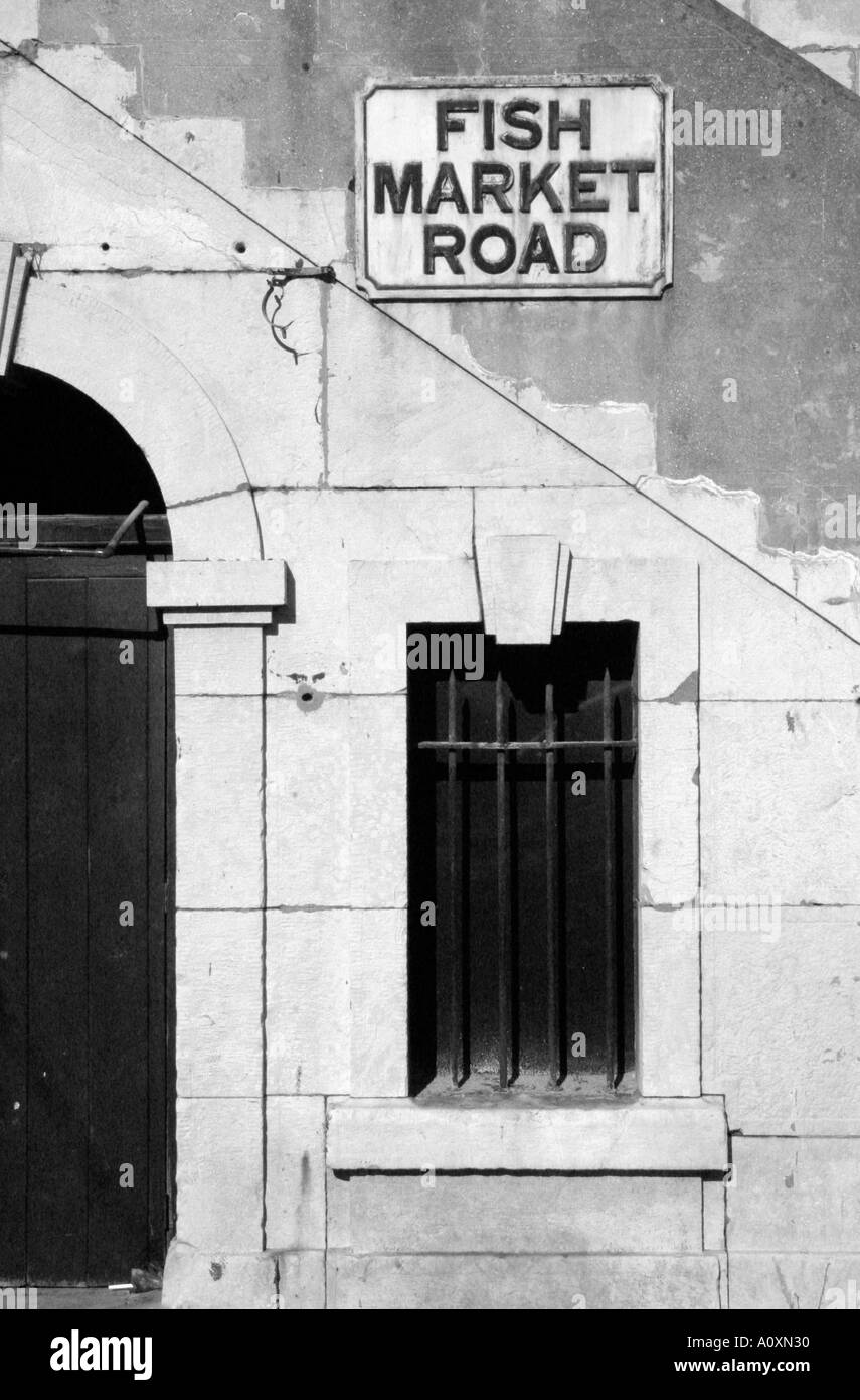 Fisch Markt Straße Gibraltar britischen abhängigen Territorien Stockfoto