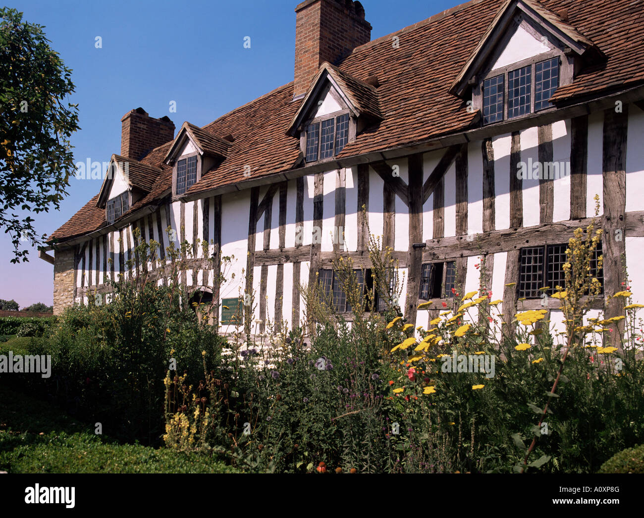 Mary Arden s Hütte Stratford-upon-Avon Warwickshire England England Europa Stockfoto