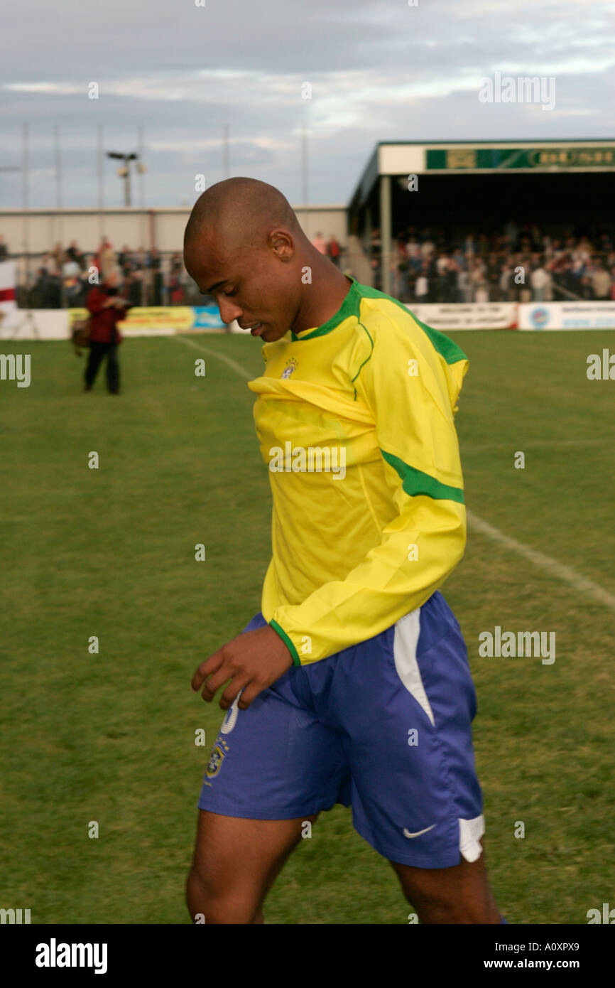 Brasilien 9 Fabiano Oliveira nach Niederlage Northern Irland / Nordirland Milk Cup in Brasilien Stockfoto