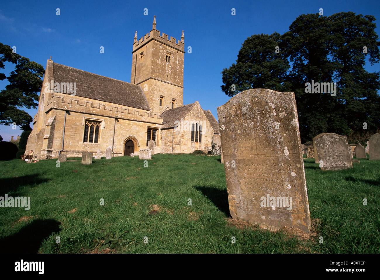 Mittelalterliche Kirche von St Eadburgha außereuropäischen Broadway The Cotswolds Hereford Worcester England Großbritannien Stockfoto