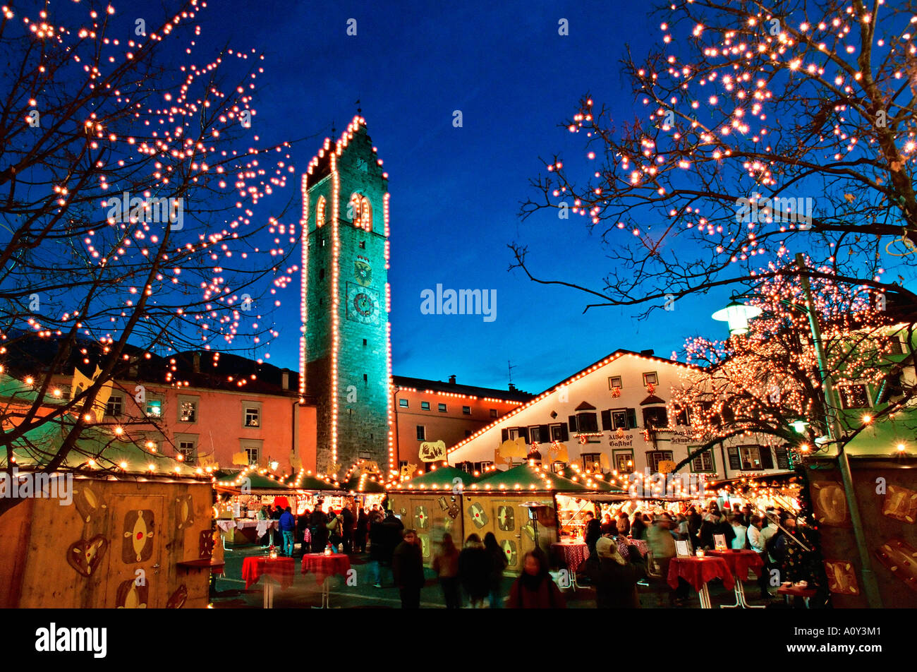 Weihnachtsmarkt Sterzing TrentinoSüdtirolItalien Stockfoto, Bild