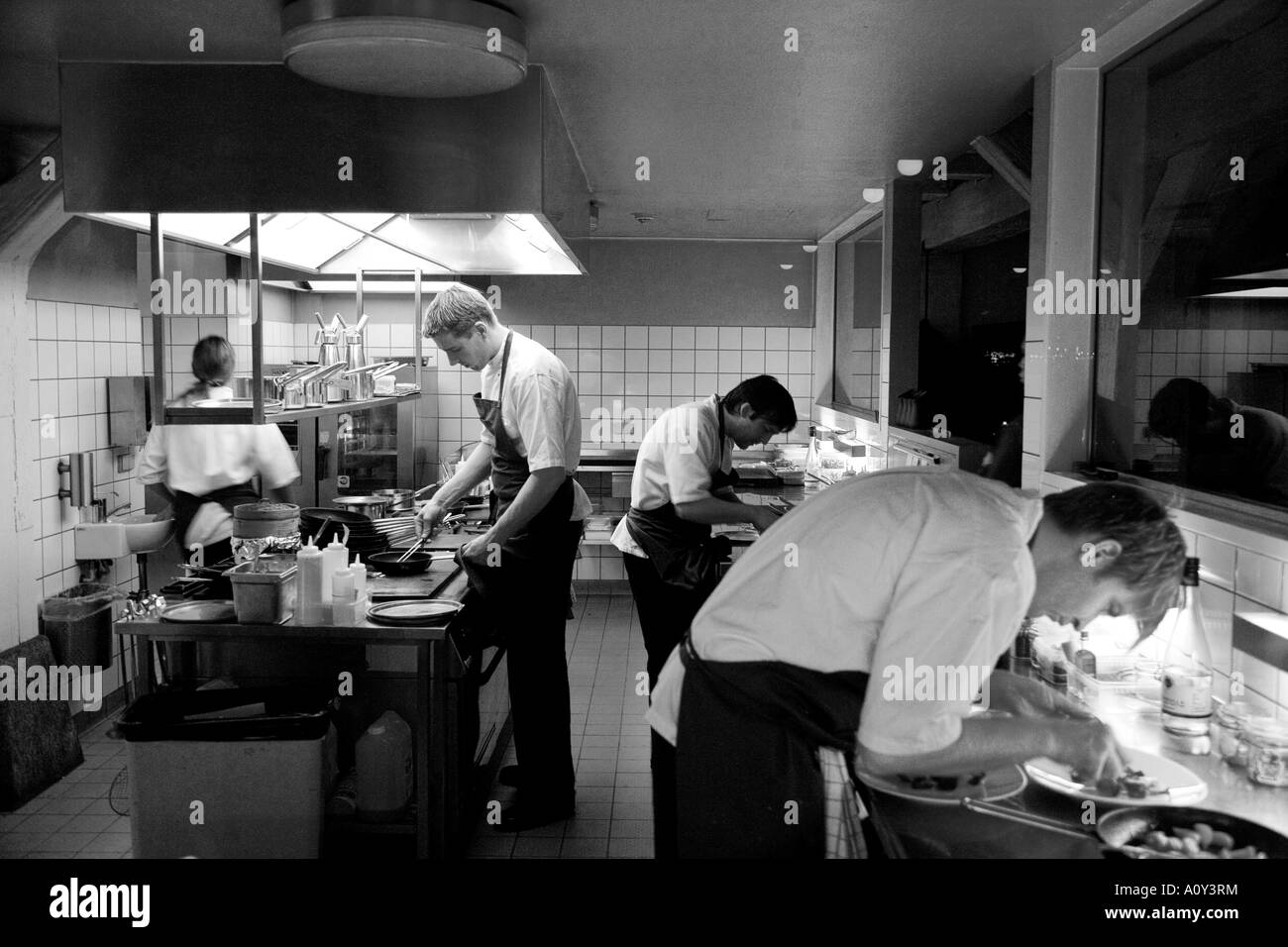 Restaurant Noma anhand eines Kopenhagens besten Restaurants, die Speisen ausschließlich nordischen Zutaten Stockfoto