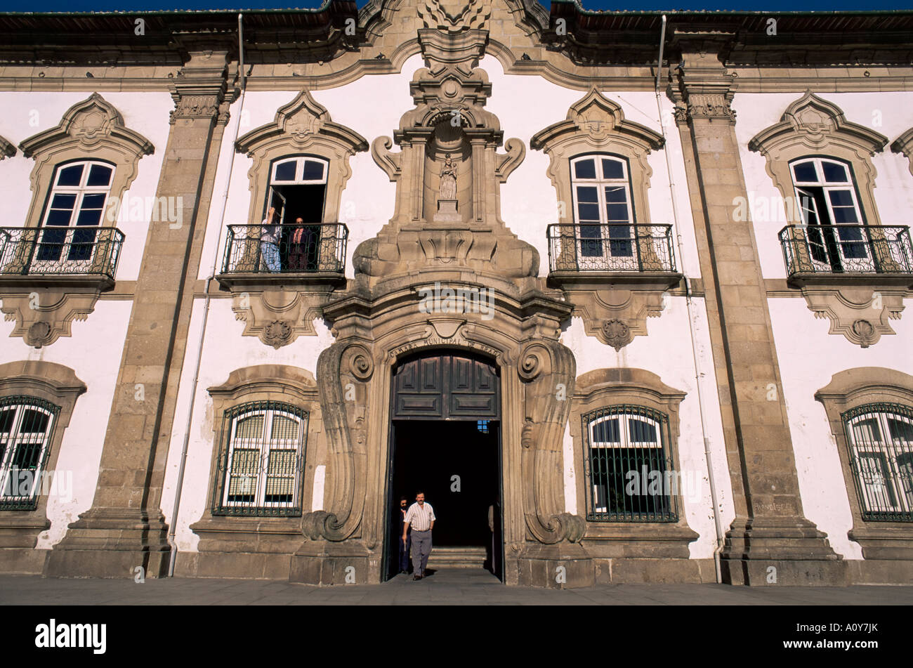 Kommunale Gebäude erbaut im 19. Jahrhundert Braga Minho Portugal Europa Stockfoto