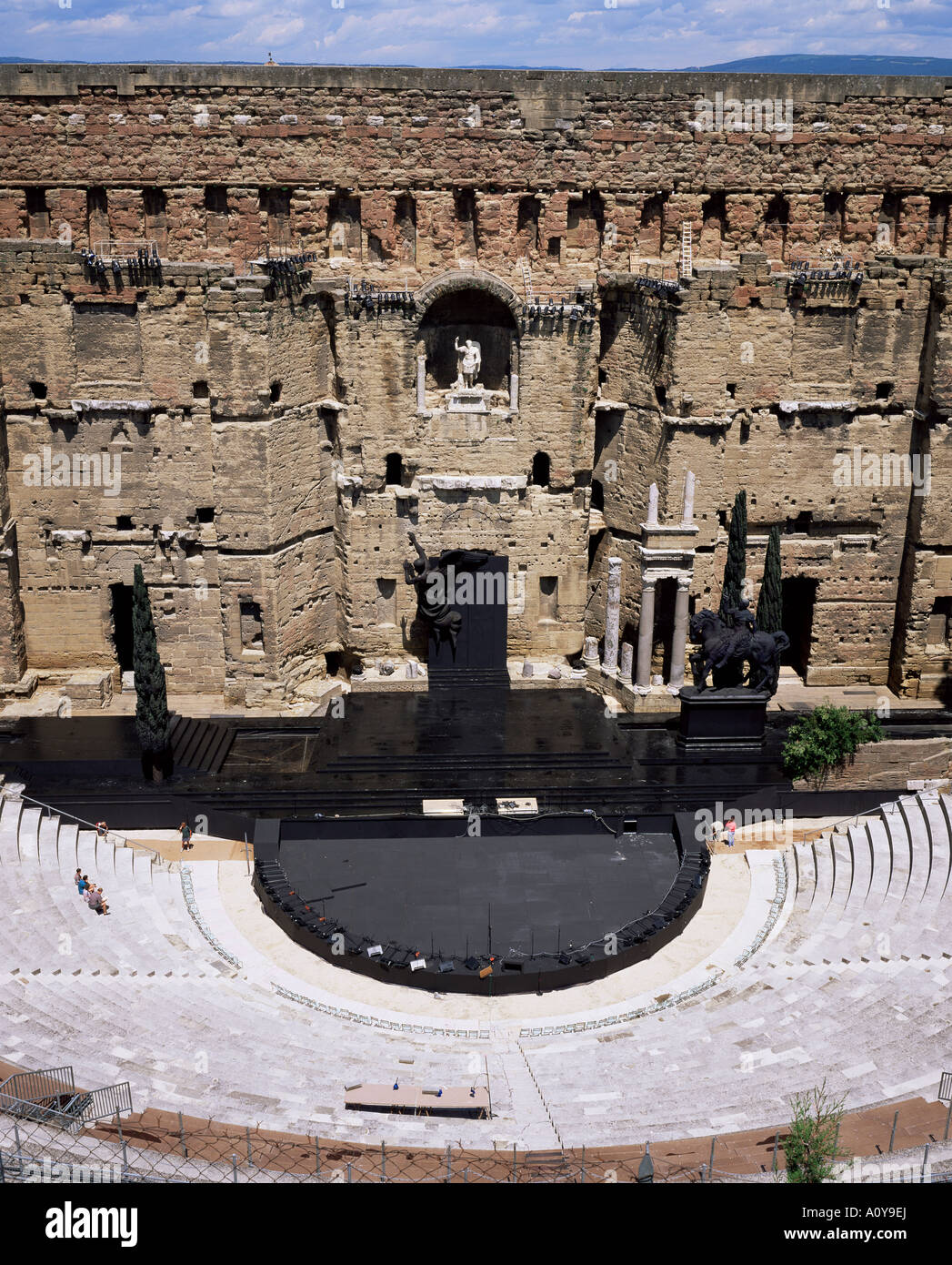 Römische Amphitheater Orange UNESCO World Heritage Site Vaucluse Provence Frankreich Europa Stockfoto