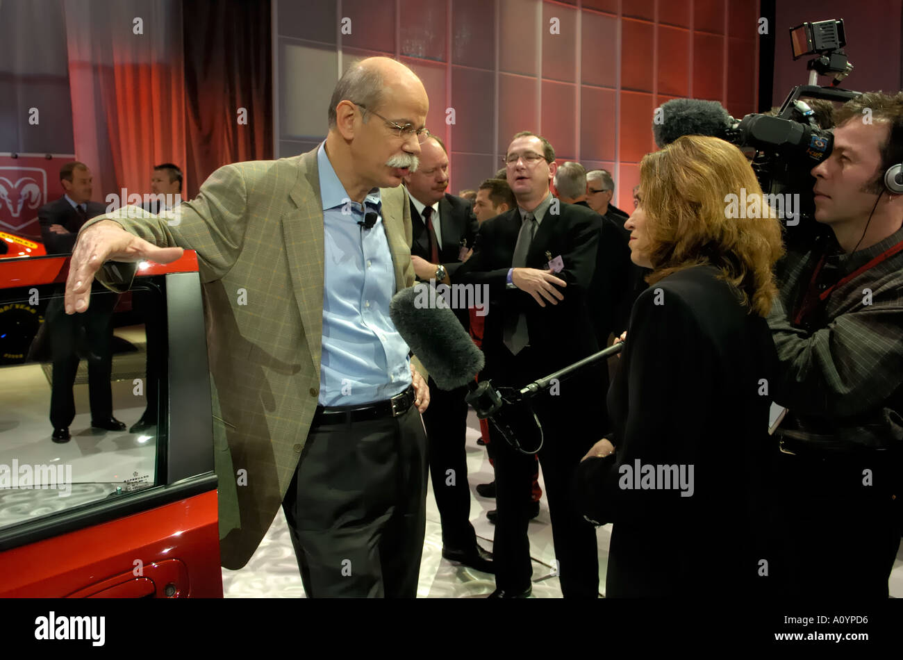 DaimlerChrysler CEO und Präsident der Chrysler Group Dieter Zetsche auf der North American International Auto Show 2005 Stockfoto