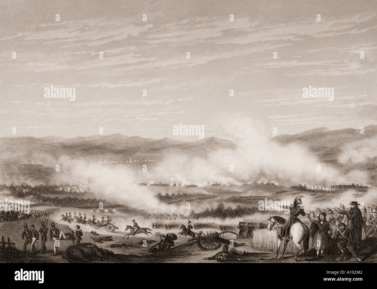 Schlacht von Vitoria, Spanien, 21. Juni 1813. Stockfoto