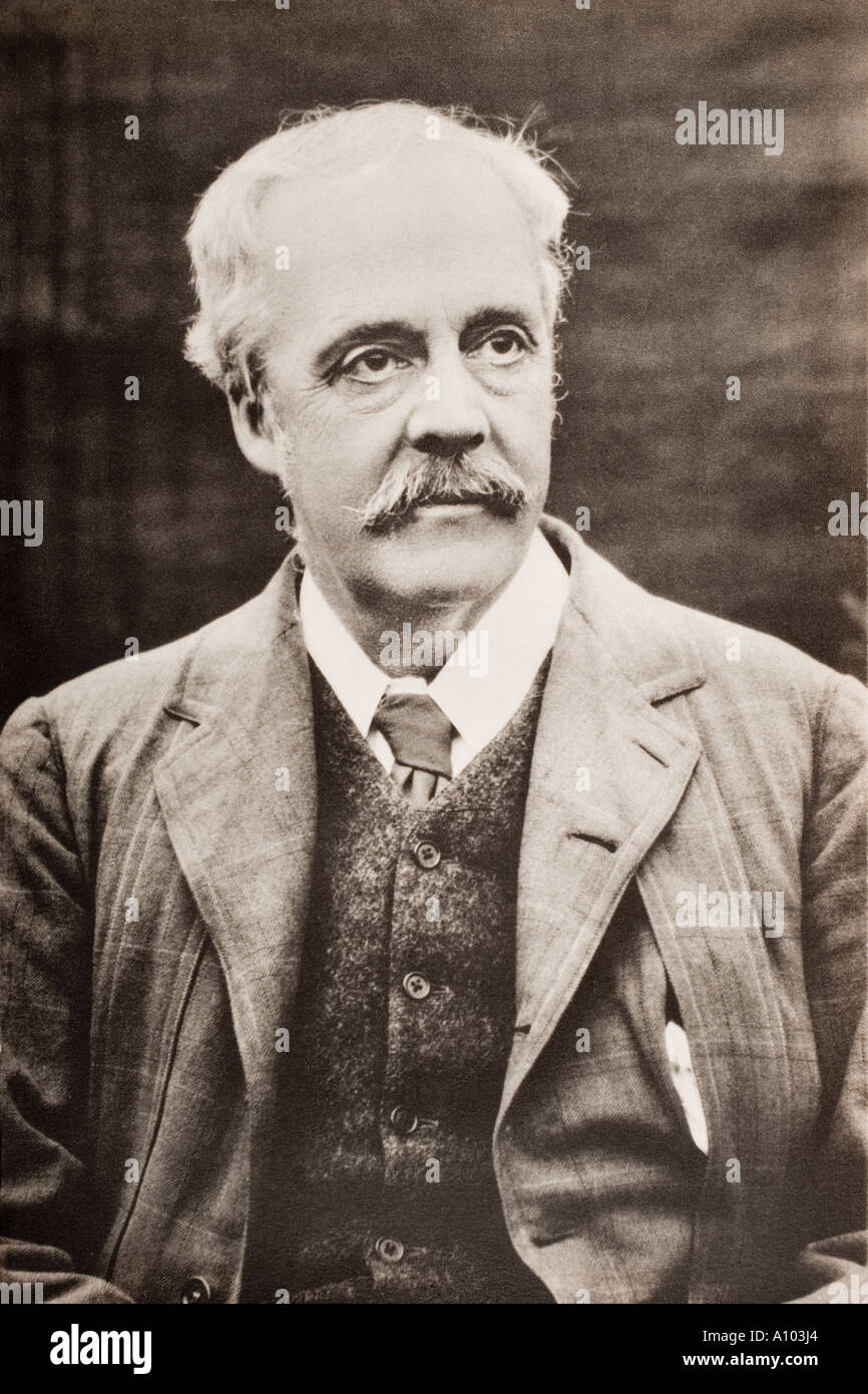 Arthur James Balfour, 1 Graf von Balfour, 1848 - 1930. Konservative Premierminister von Großbritannien. Stockfoto