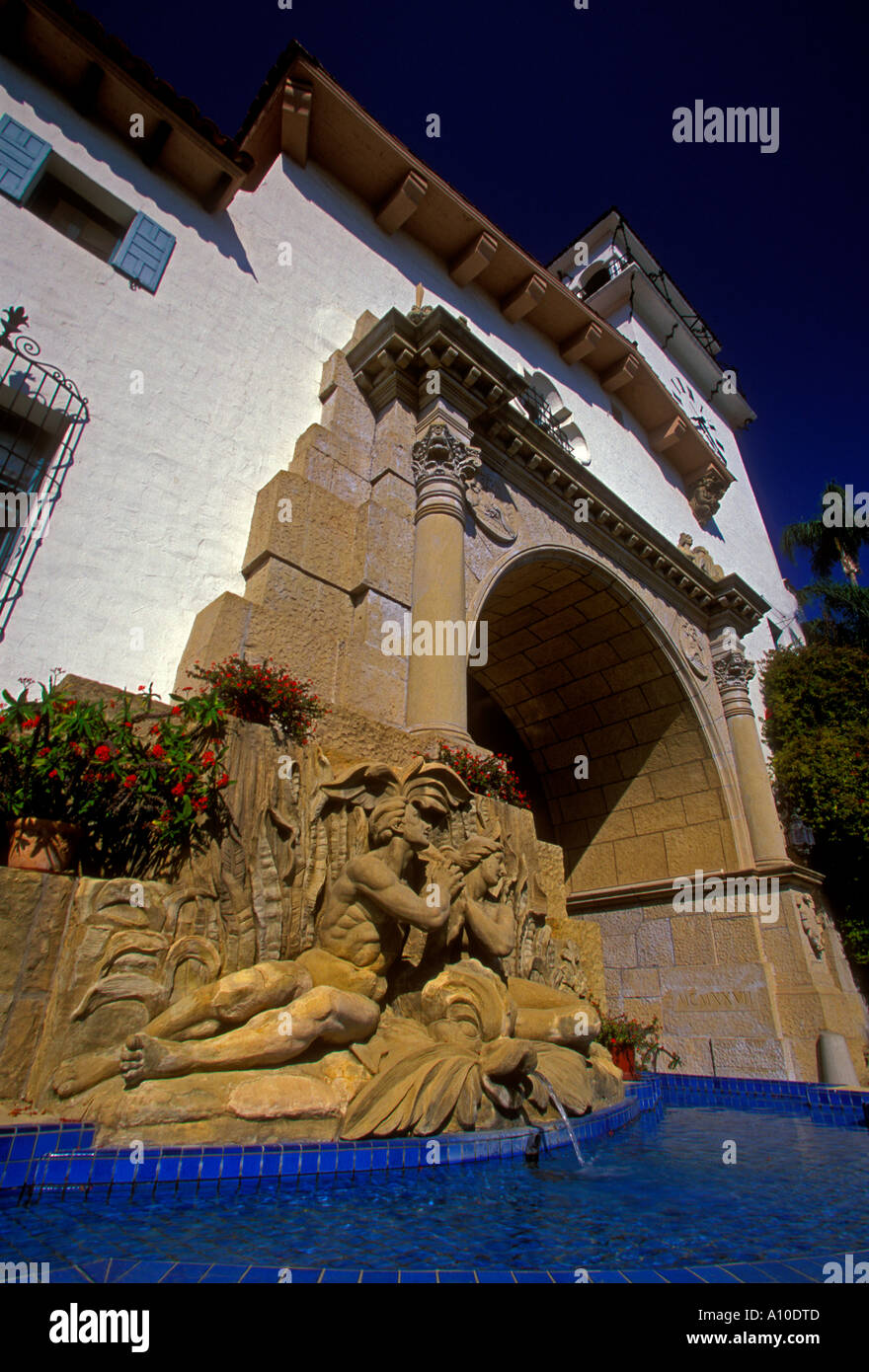 Santa Barbara County Courthouse, County Courthouse, Gericht, Gerichte, Gerichte, Santa Barbara, Kalifornien, USA, Nordamerika Stockfoto