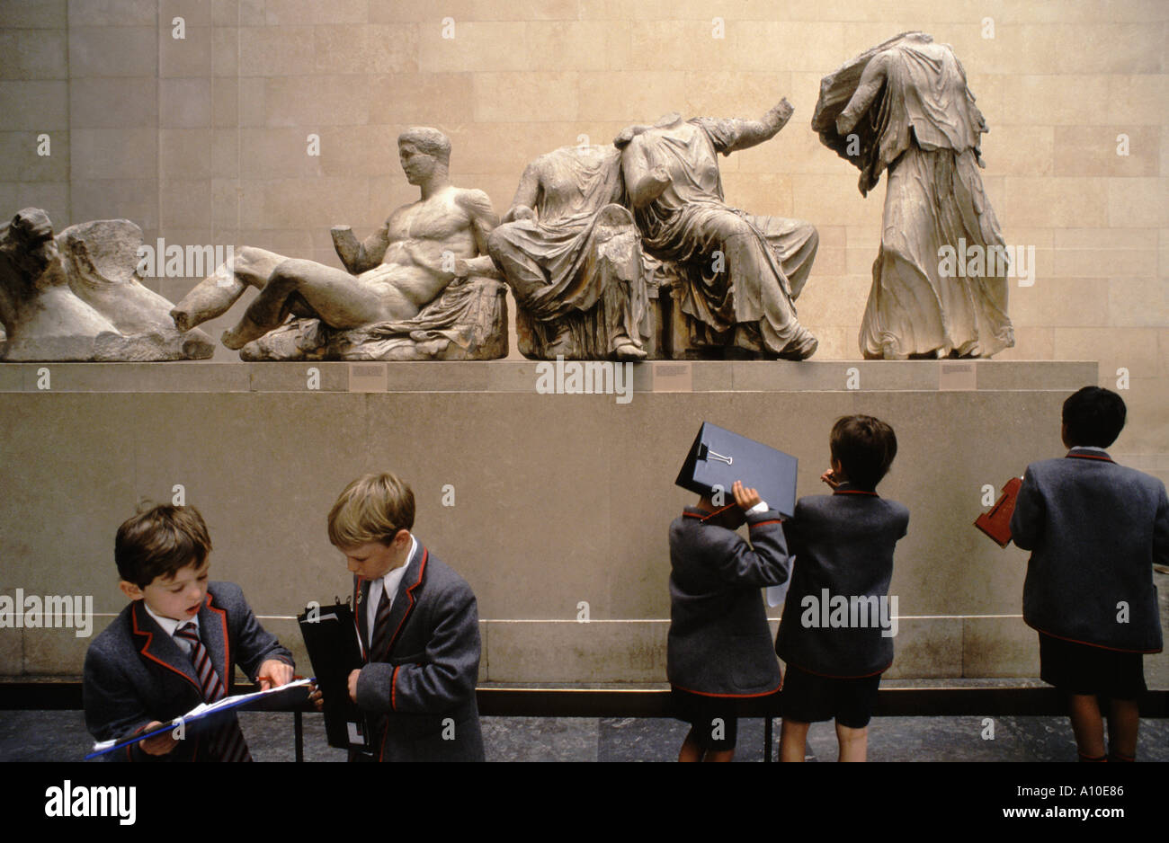 Die Elgin Marbles British Museum London UK Stockfoto