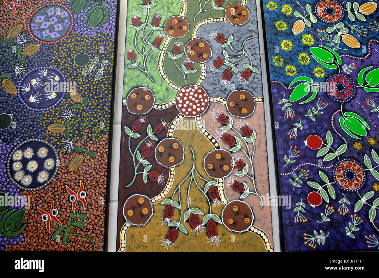 Aborigine-Gemälde, Australien Stockfoto