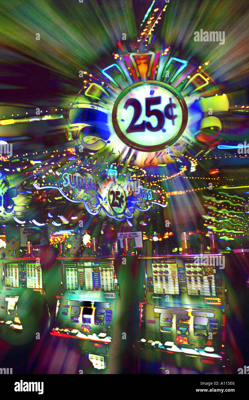 Casino Spielautomaten Las Vegas Nevada, USA Stockfoto