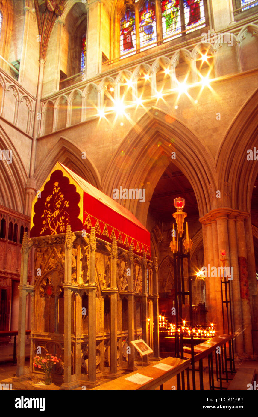 Schrein von St. Alban - St. Albans Abbey - Hertfordshire Stockfoto