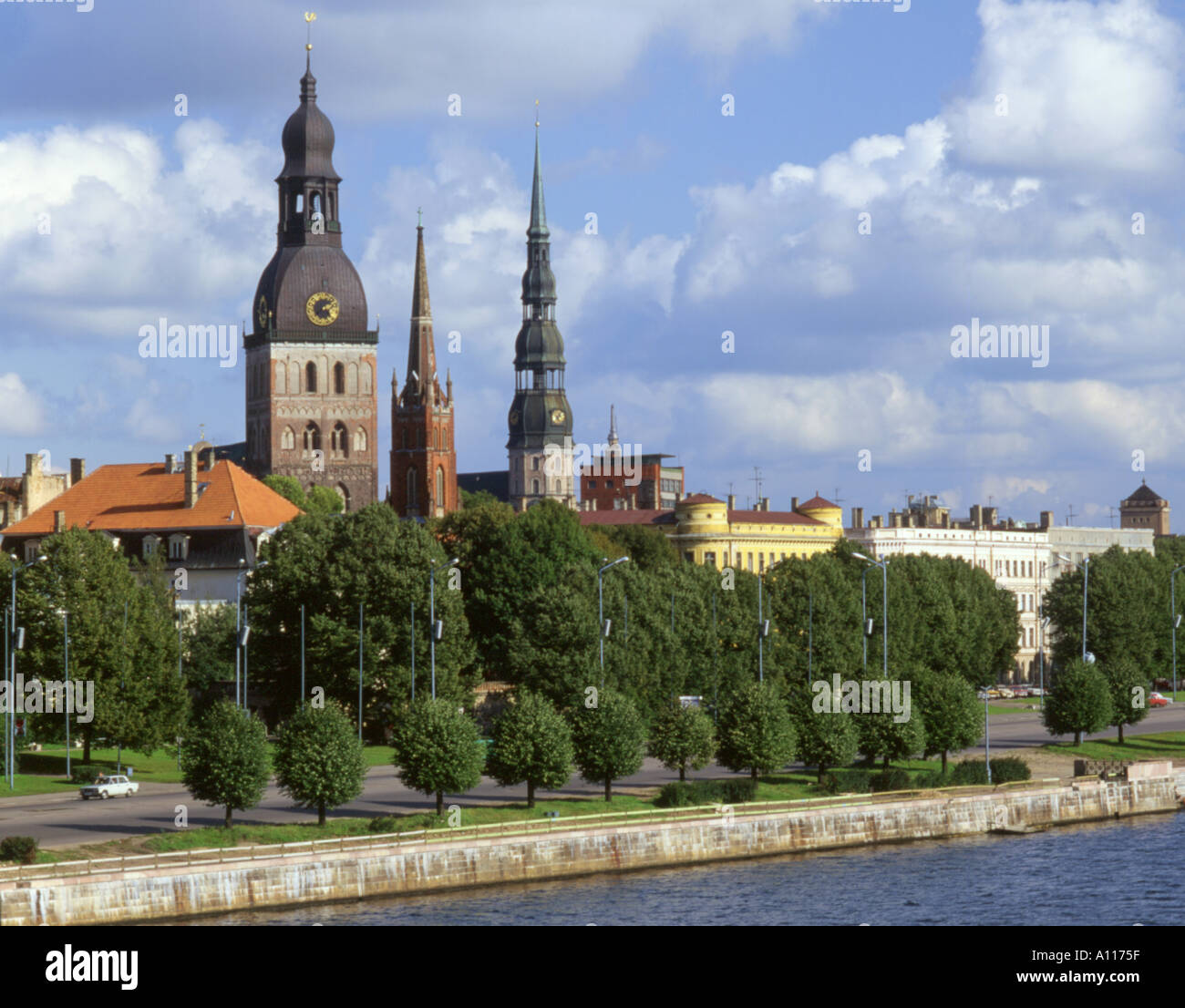 Lettland Riga Stadt skyline Stockfoto