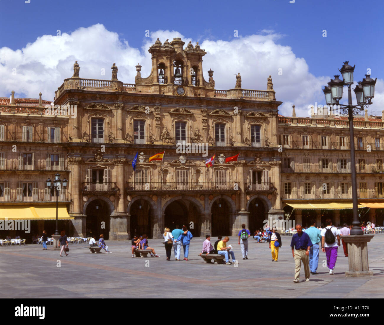 Spanien-Salamanca-Plaza großen Stockfoto