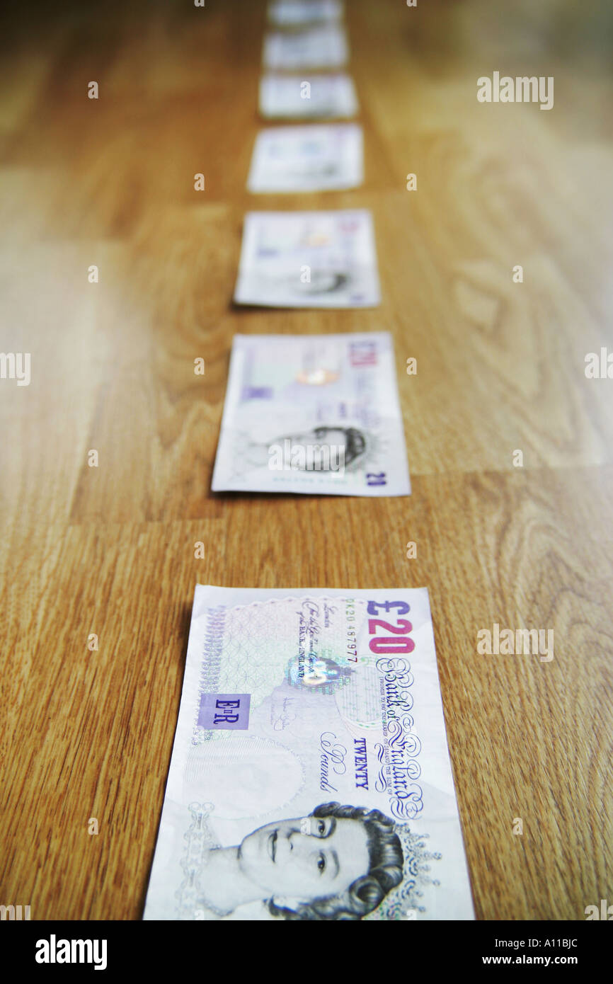 Geld 9 Stockfoto