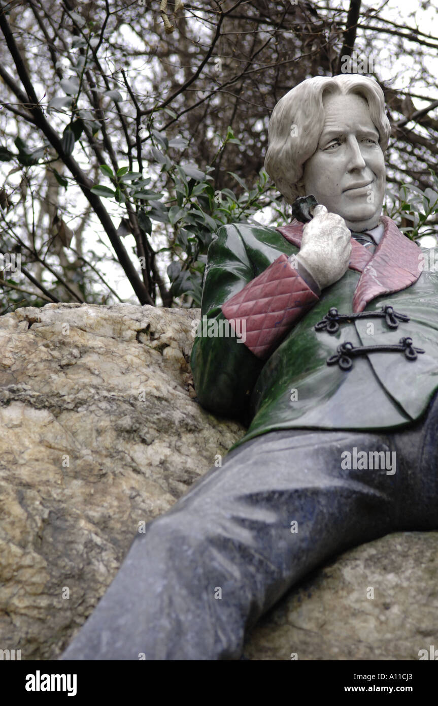 Oscar Wilde Dublin Irland Reisen Tourismus Autor Dichter Witz Schriftsteller Dramatiker Dramatiker Dramatikerin Schriftsteller Alphabetisierung Literatur cele Stockfoto