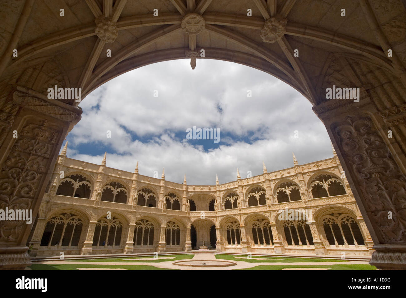 Hieronymite Kloster (Lissabon - Portugal). Monastère des Hiéronymites (Lisbonne - Vallée du Tage - Portugal). Stockfoto