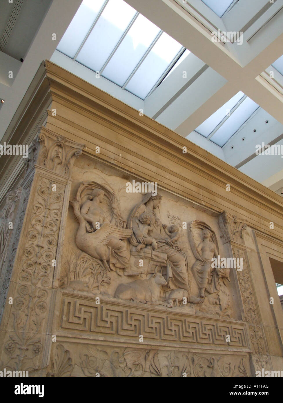 Ara Pacis Monument in Rom Stockfoto
