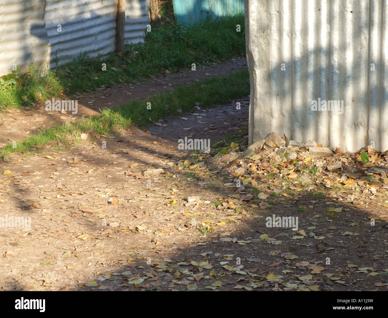 Feldweg in Landschaft Stockfoto