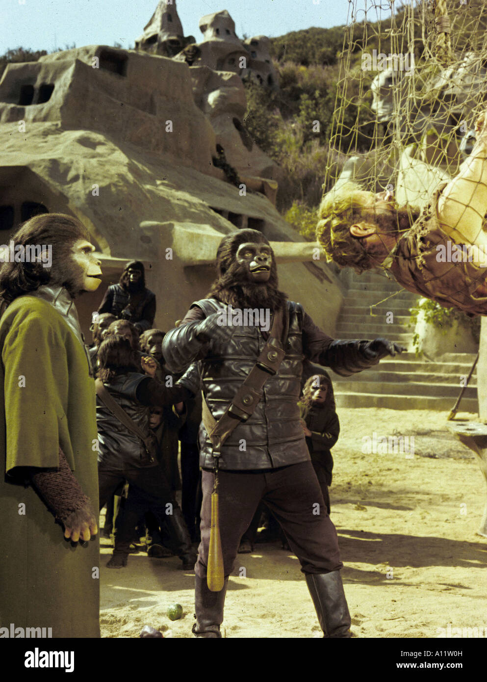 Planet der Affen Jahr 1968 Direktor Franklin Schaffner Charlton Heston Kim Hunter Based auf dem Buch von Pierre Boulle Stockfoto