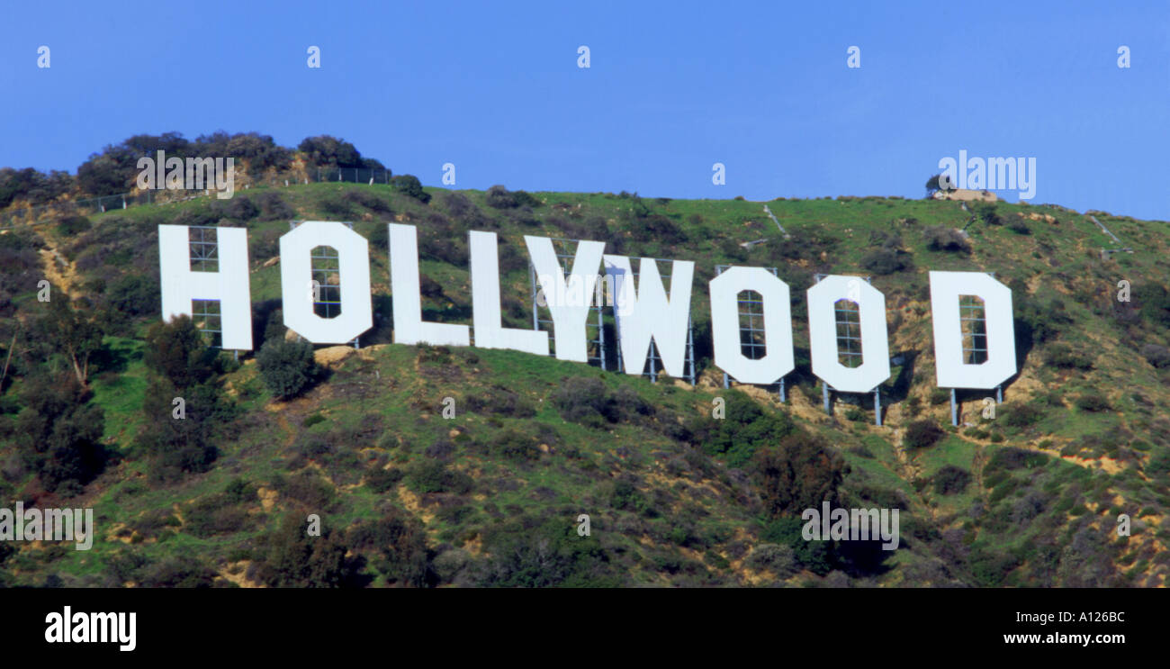 USA Kalifornien LosAngeles Hollywood-Schild Stockfoto