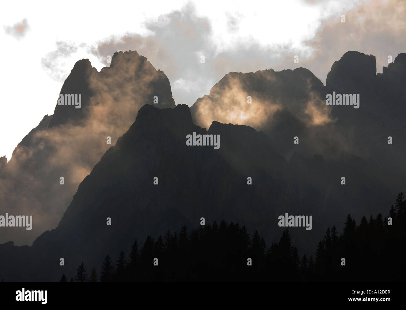 Österreich Alpen Dachstein Mt im Salzkammergut Stockfoto