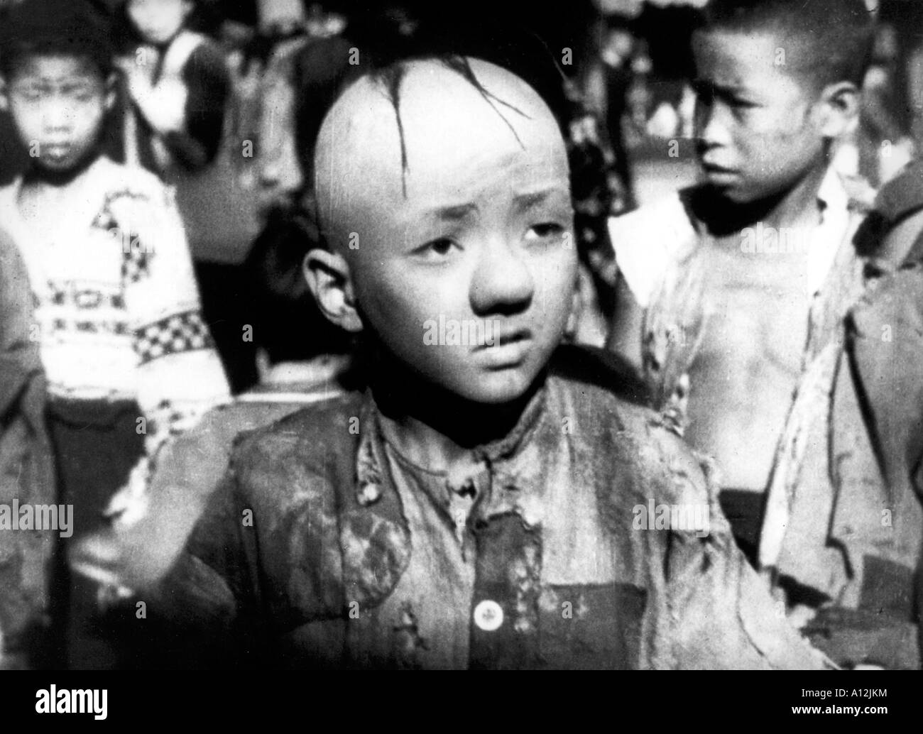 San Mao Liulangji Jahr 1949 Direktor Zhao Ming et Yan Gong Wang Longji Stockfoto