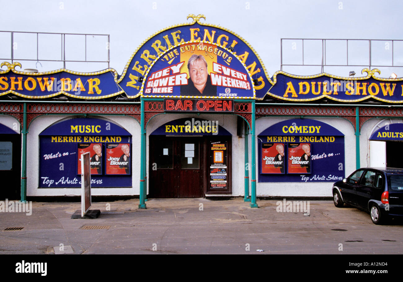 Erotik Bar vorne North Pier Blackpool Lancashire England 2005 Stockfoto