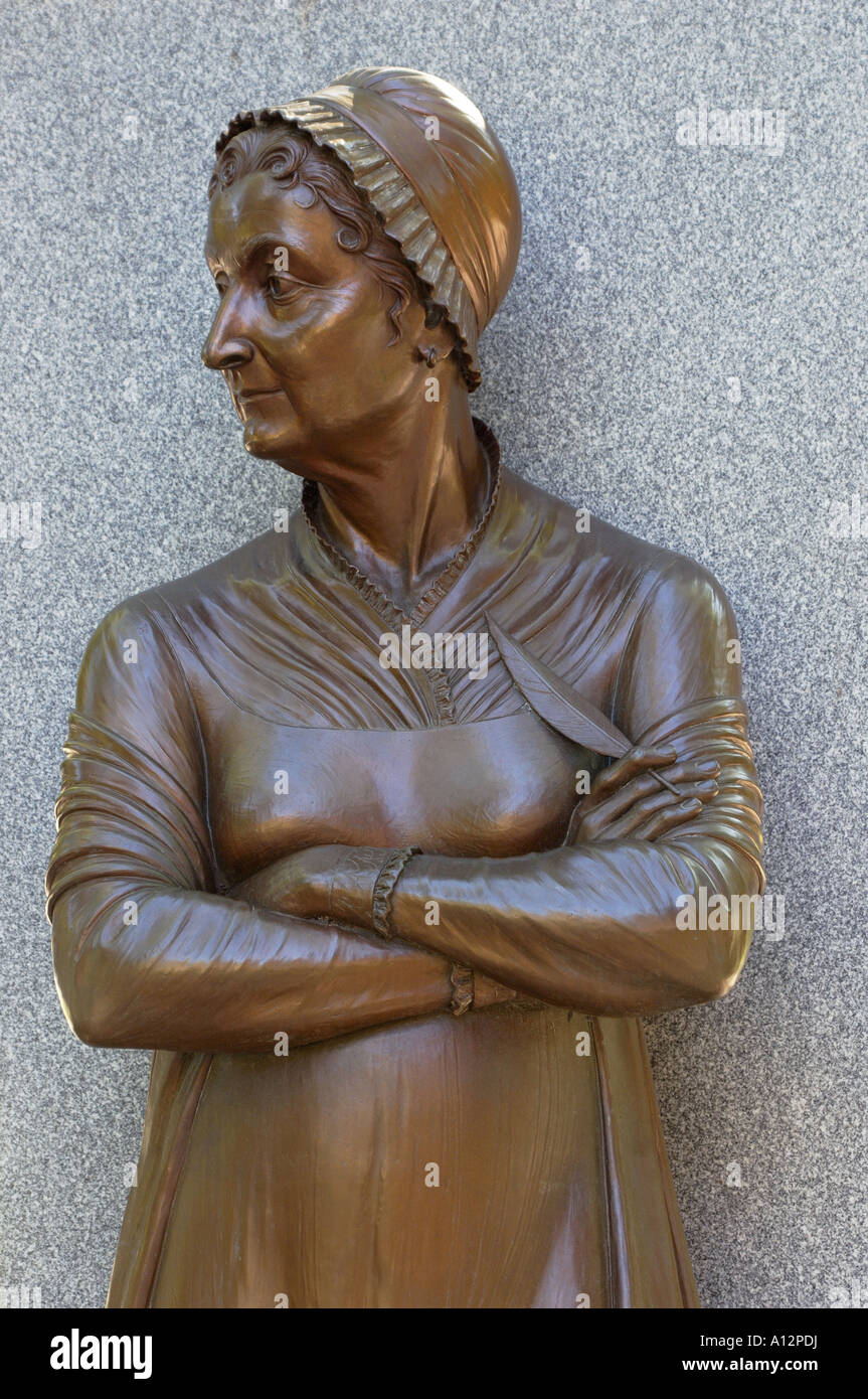 Abigail Adams statue Boston Women's Memorial. Digitale Fotografie Stockfoto