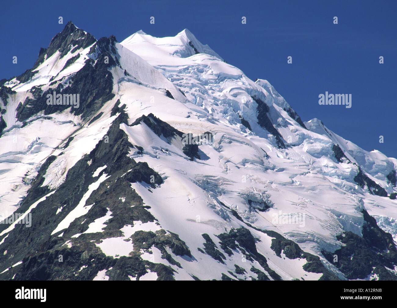 Mount Tasman Summit, Neuseeland Stockfoto