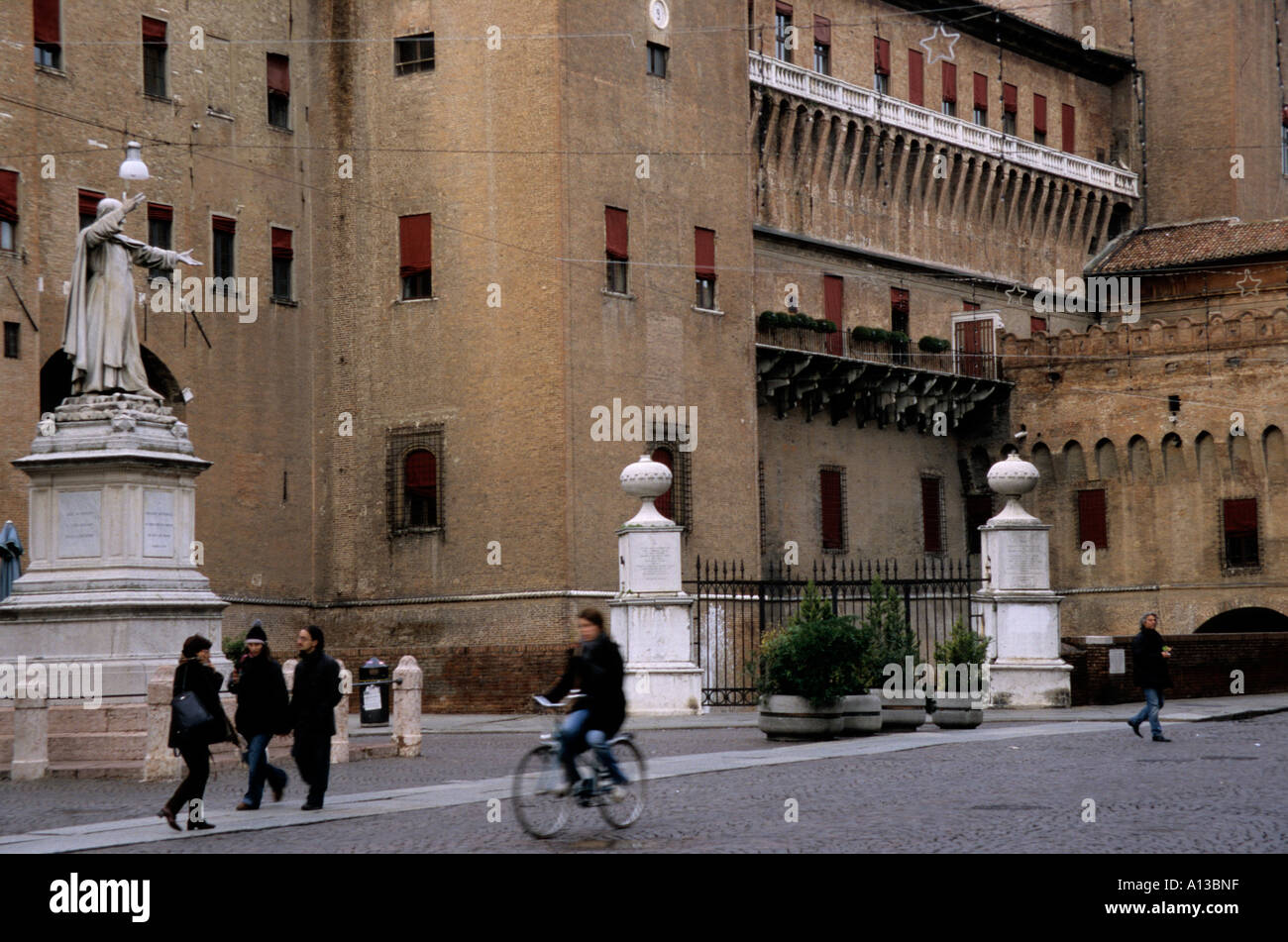 Die Este Schloss, Ferrara, Italien Stockfoto
